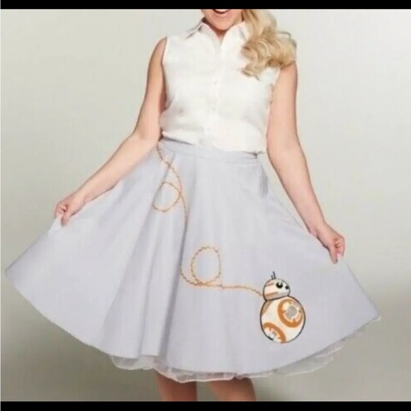Her Universe XXL Embroidered BB-8 Star Wars Poodle Skirt EUC - Picture 11 of 11